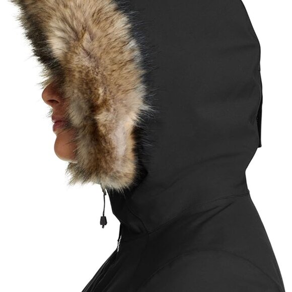 Eddie Bauer Women’s Faux Fur Collar Long Down Parka Coat – Black, XXL, Regular - Picture 11 of 13